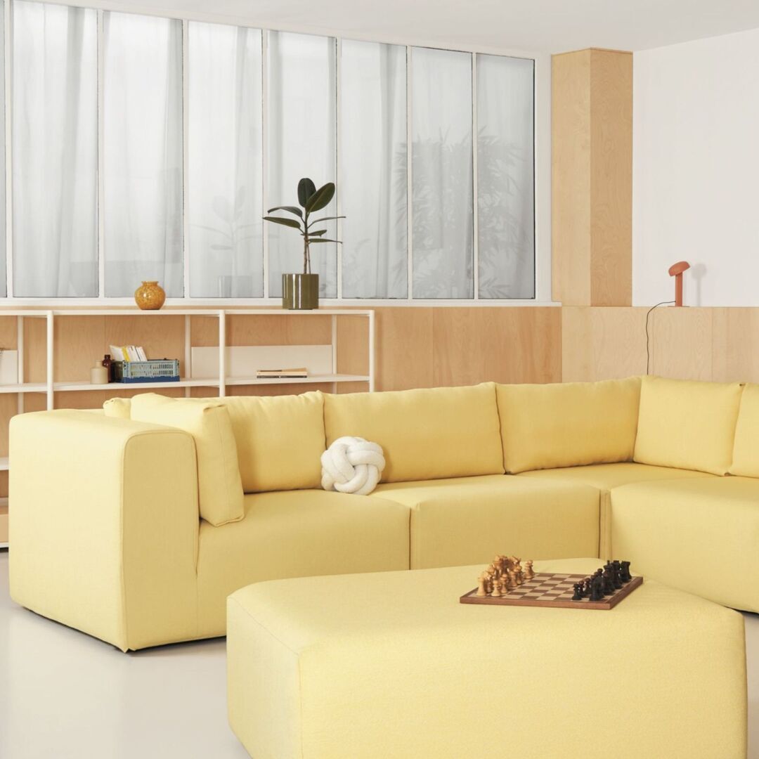 4-Sitzer Ecksofa Bridge 290 x 185 cm von Tiptoe, Lemon Yellow