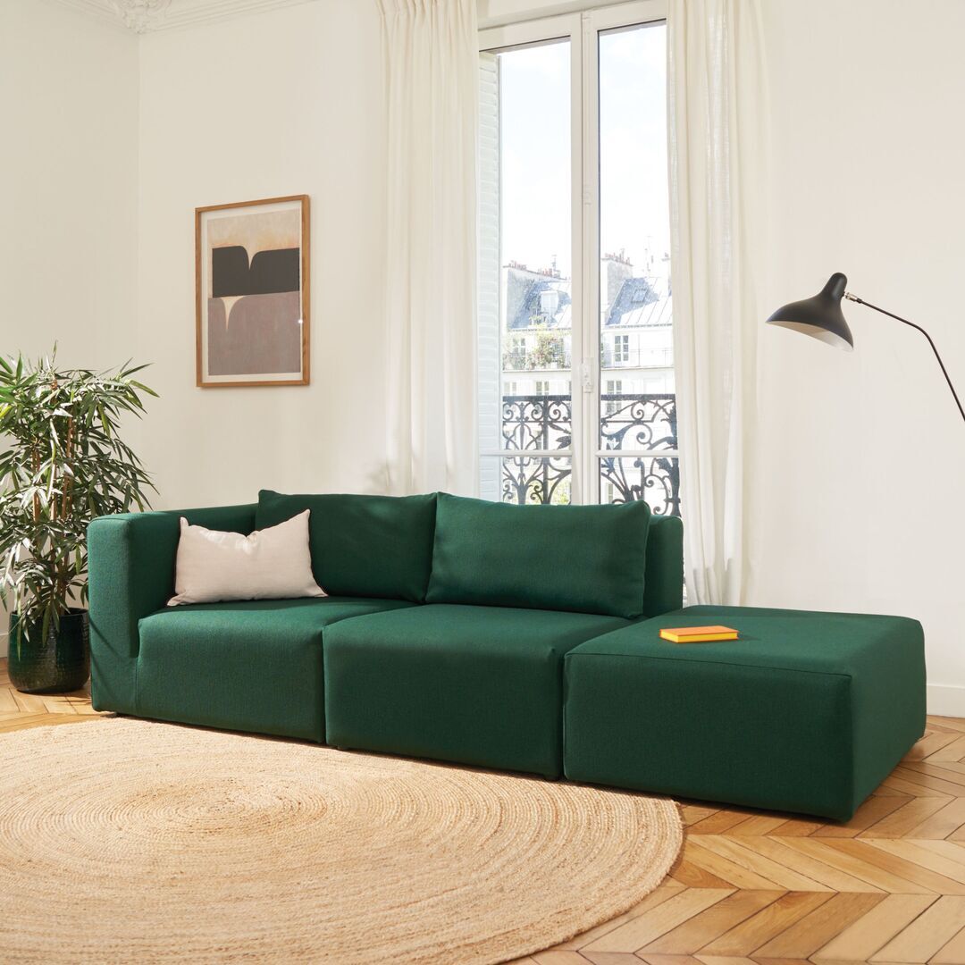 4-Sitzer Sofa Bridge 265 x 105 cm von Tiptoe, Fir Green