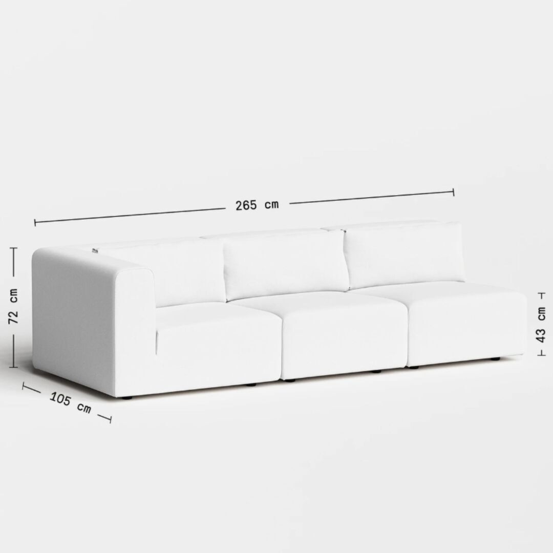 4-Sitzer Sofa Bridge 265 x 105 cm von Tiptoe