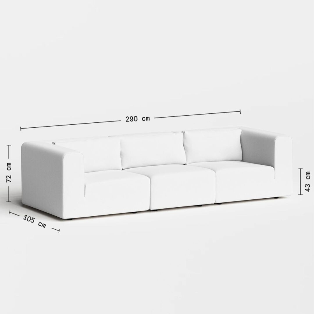 4-Sitzer Sofa Bridge 290 x 105 cm von Tiptoe