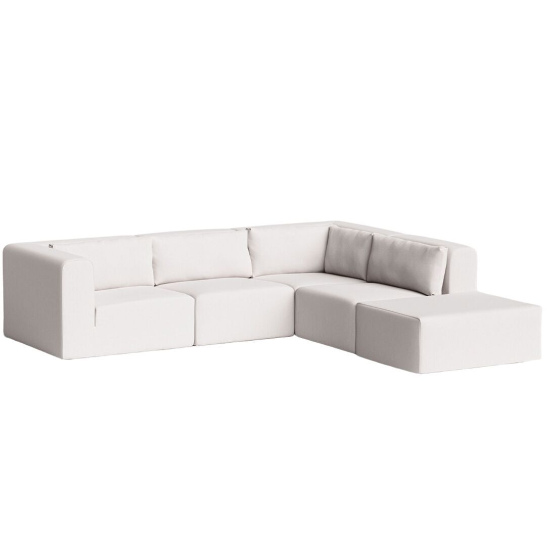 5-Sitzer Ecksofa 290 x 265 cm Bridge von Tiptoe, Snow White