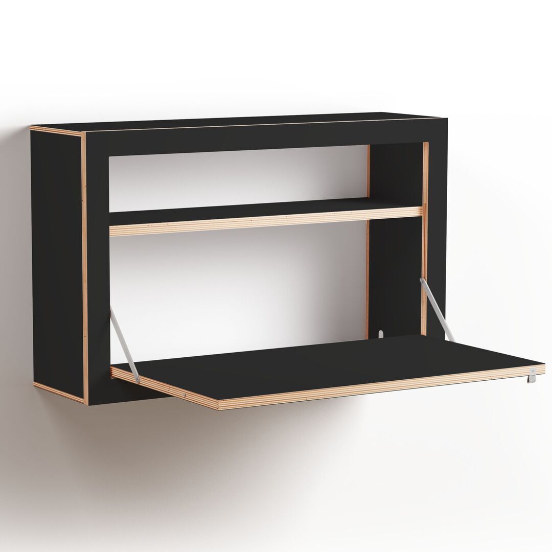Ambivalenz Sekretär Fläpps Box 80 x 50 cm von Ambivalenz Schwarz