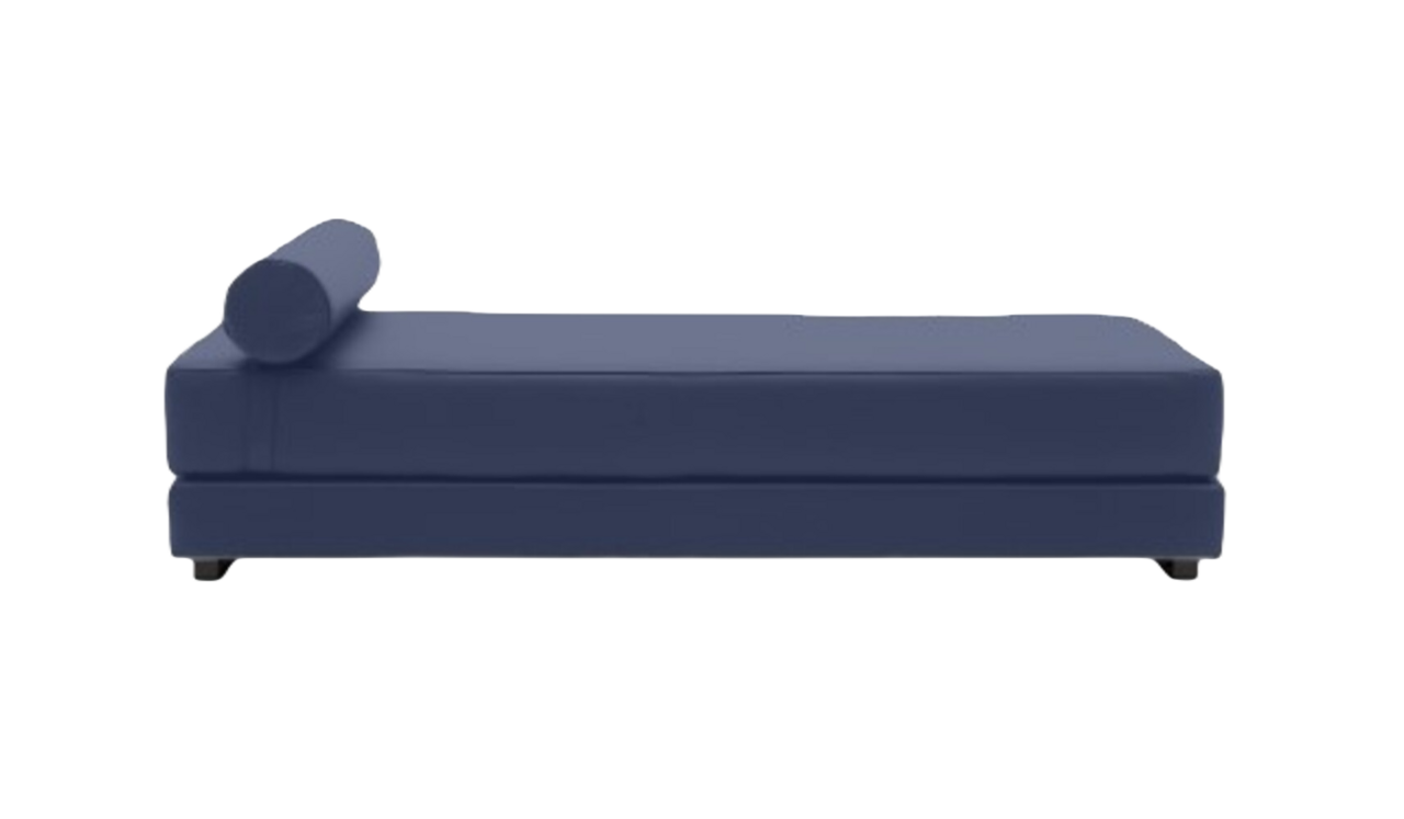 Softline Lubi Schlafsofa mit Kaltschaummatratze-Felt Melange 859 Berry - Gestell schwarz