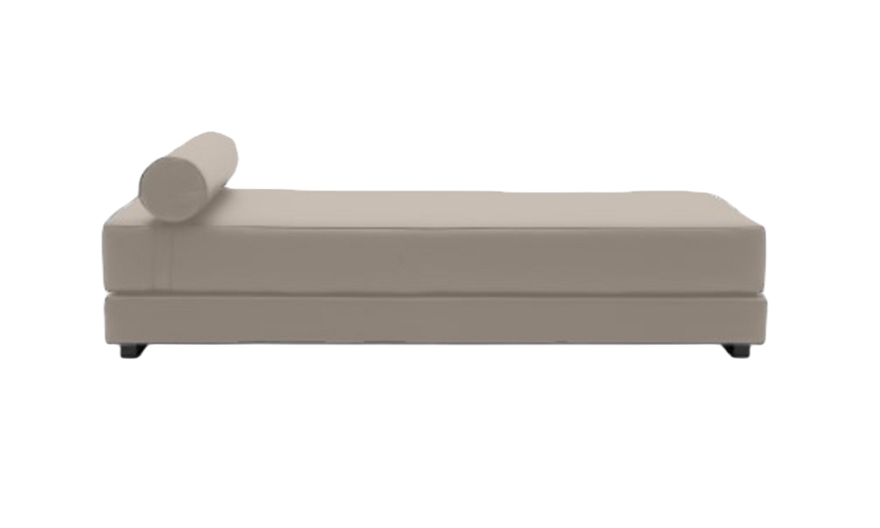 Softline Lubi Schlafsofa mit Kaltschaummatratze-Vision 446 Sand - Gestell schwarz