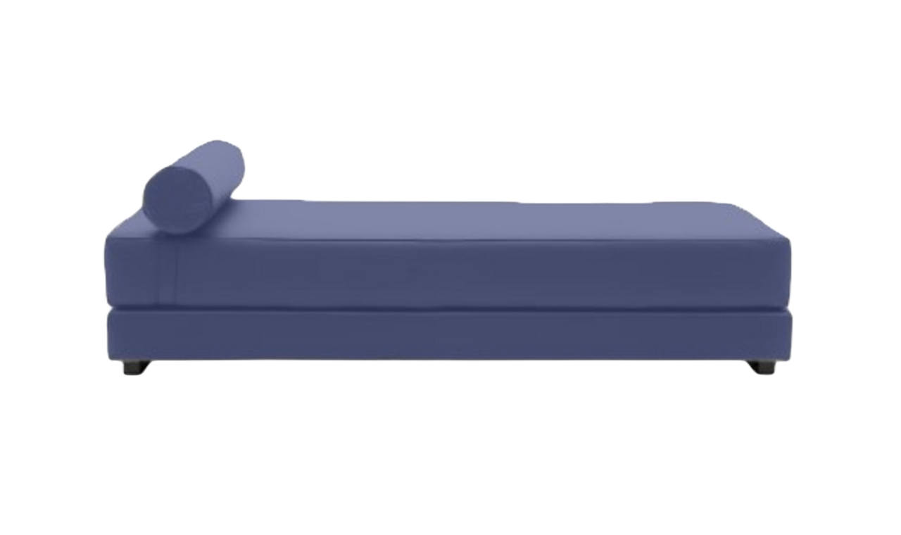 Softline Lubi Schlafsofa mit Kaltschaummatratze-Vision 450 Purple - Gestell schwarz