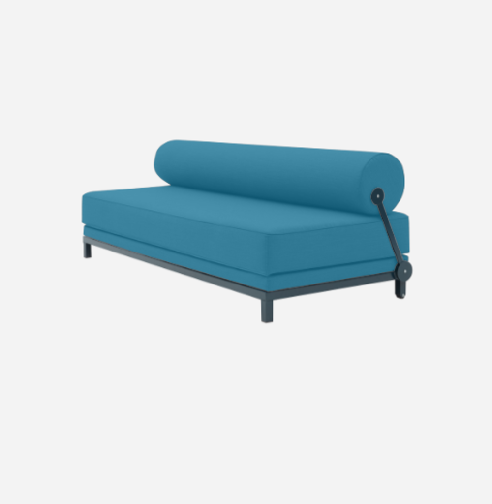 Softline Sleep Day Bed / Schlafsofa-Felt Melange - 582 Blue