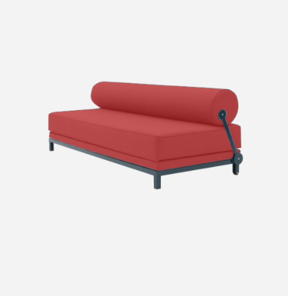 Softline Sleep Day Bed / Schlafsofa-Felt Melange - 650 Light Red