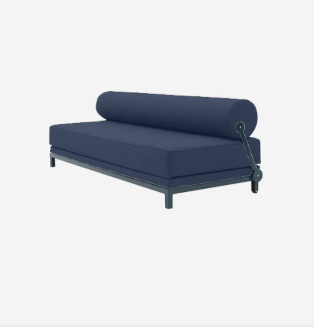Softline Sleep Day Bed / Schlafsofa-Felt Melange - 289 Dark Blue