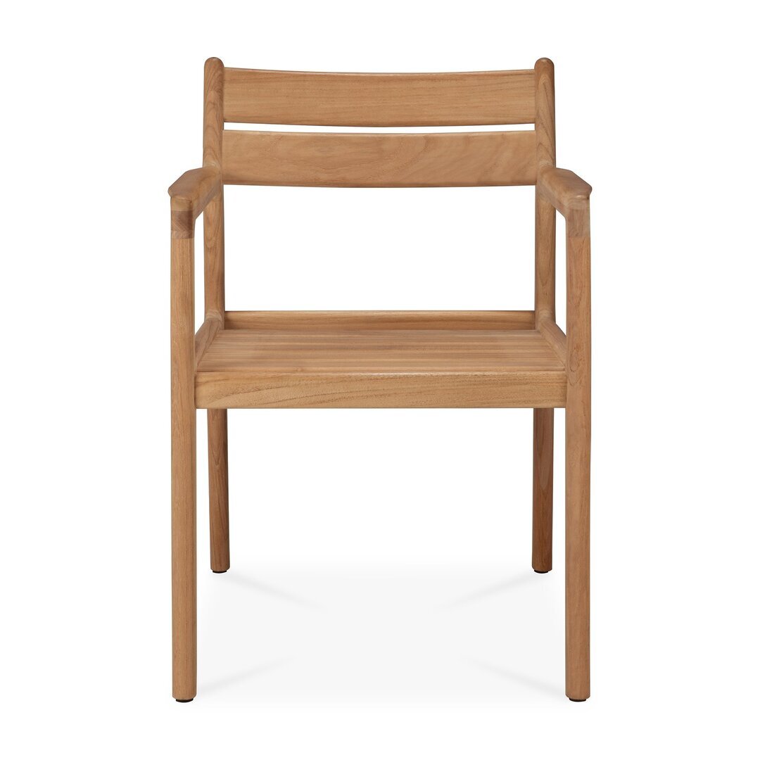 Ethnicraft-Teak-Jack-Armlehnen-Stuhl-fur-Draussen - Ohne kissen