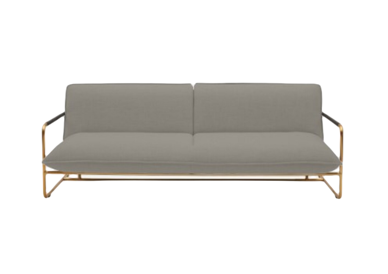 Softline NOVA Schlafsofa-Divina Melange 260 Greige-Brass