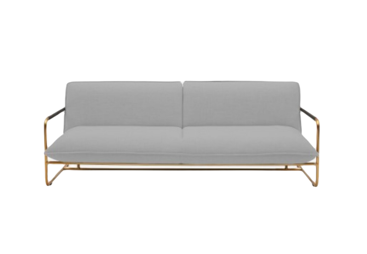 Softline NOVA Schlafsofa-Remix 123 light Grey-Brass