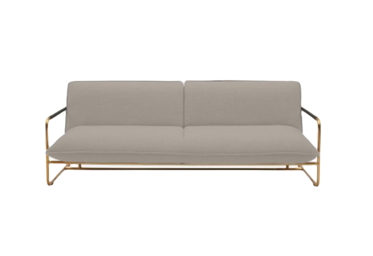 Softline NOVA Schlafsofa-Hallingdal 166 Black/White-Brass