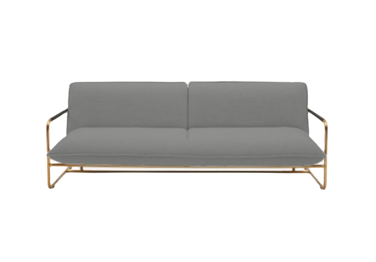 Softline NOVA Schlafsofa-Hallingdal 153 Grey/Greige-Brass