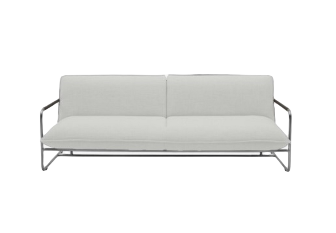 Softline NOVA Schlafsofa-Divina Melange 120 White/Grey-Chrome