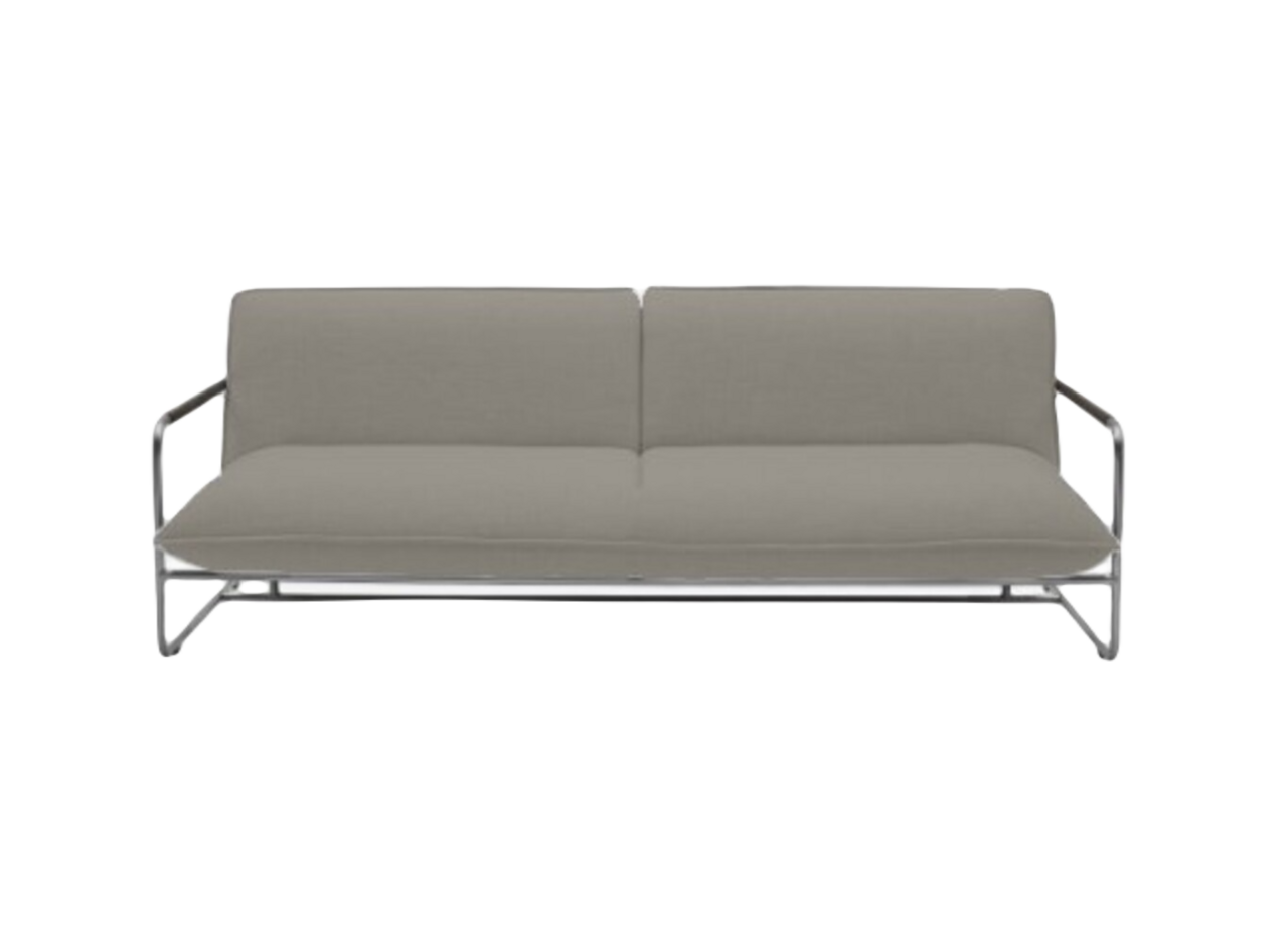 Softline NOVA Schlafsofa-Divina Melange 260 Greige-Chrome