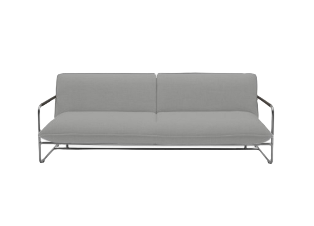 Softline NOVA Schlafsofa-Hallingdal 116 White/Dark Grey-Chrome