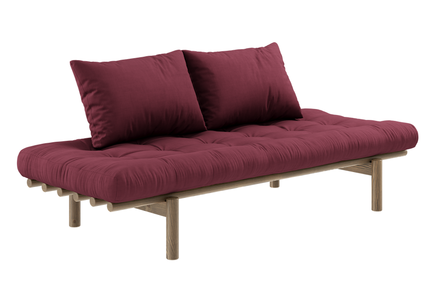 Karup Design Pace Day-Bed Schlafsofa: 106 Carob Brown lacquered - 710 Bordeaux