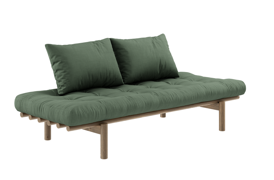 Karup Design Pace Day-Bed Schlafsofa: 106 Carob Brown lacquered - 756 Olive Green