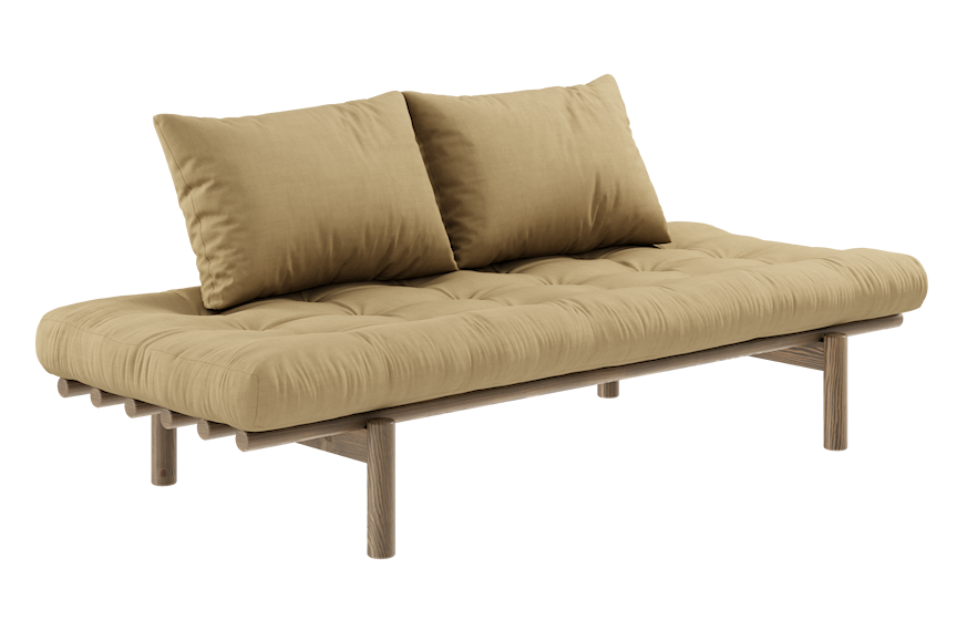 Karup Design Pace Day-Bed Schlafsofa: 106 Carob Brown lacquered - 758 Wheat Beige
