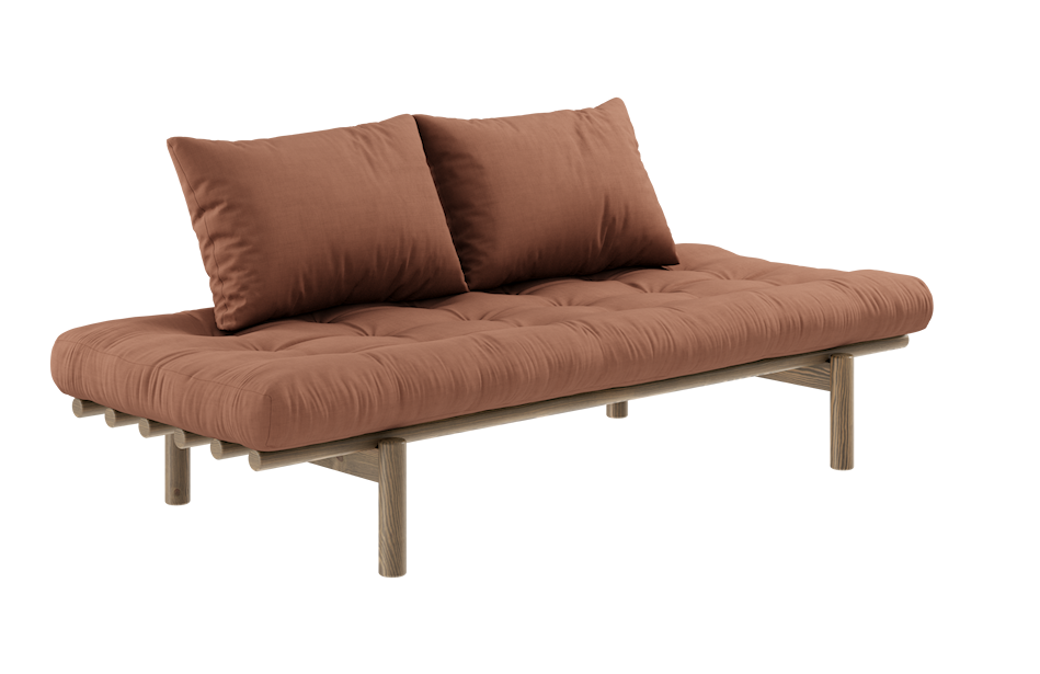 Karup Design Pace Day-Bed Schlafsofa: 106 Carob Brown lacquered - 759 Clay Brown