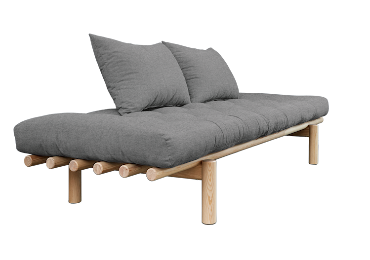 Karup Design Pace Day-Bed Schlafsofa: 101 Clear lacquered - 314 Granite Grey