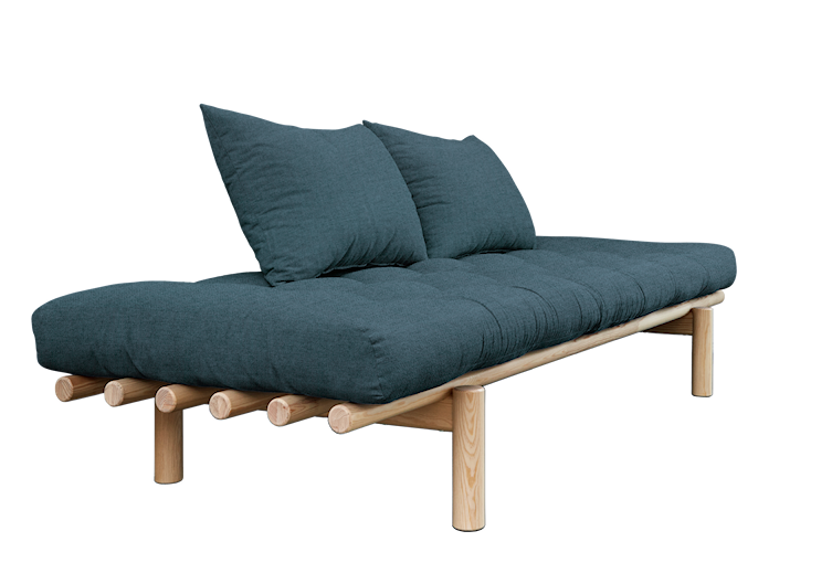 Karup Design Pace Day-Bed Schlafsofa: 101 Clear lacquered - 315 Deep Blue