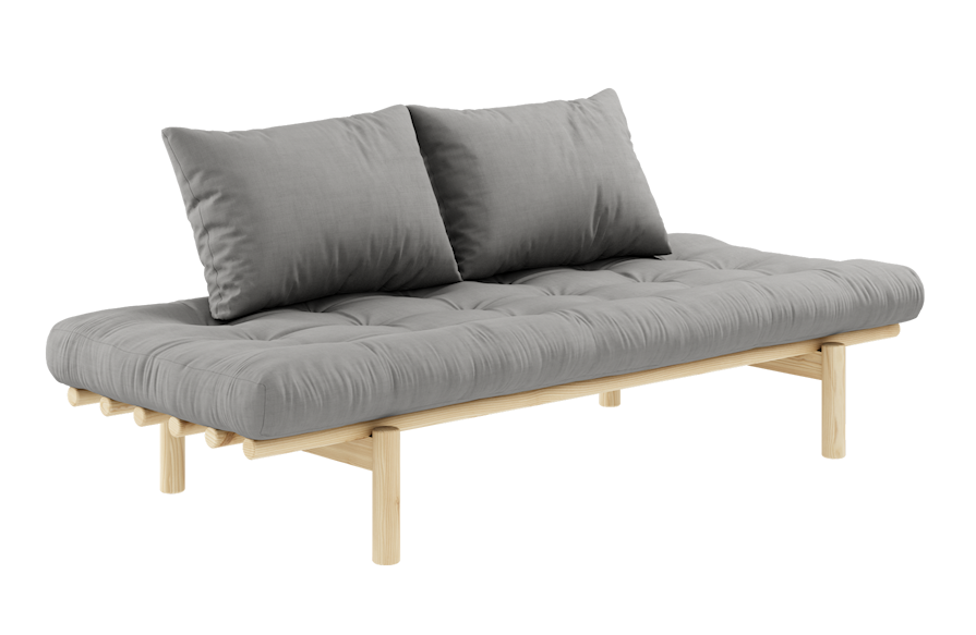 Karup Design Pace Day-Bed Schlafsofa: 101 Clear lacquered - 746 Grey