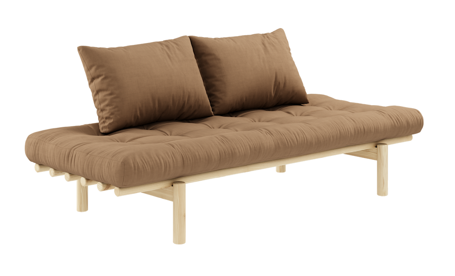 Karup Design Pace Day-Bed Schlafsofa: 101 Clear lacquered - 755 Mocca