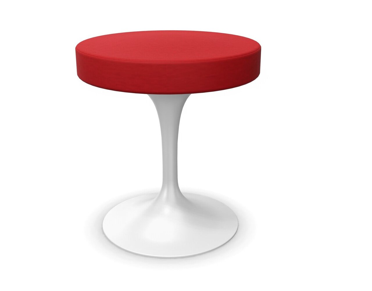 Knoll International Tulip Stool Hocker - Tonus 130T Bright Red