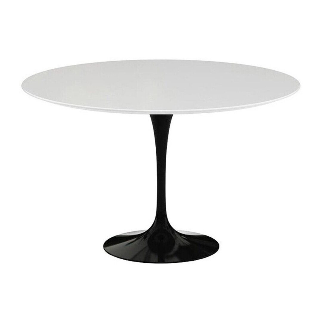 Knoll International Saarinen Outdoor Esstisch Ø 120 cm - Schwarz