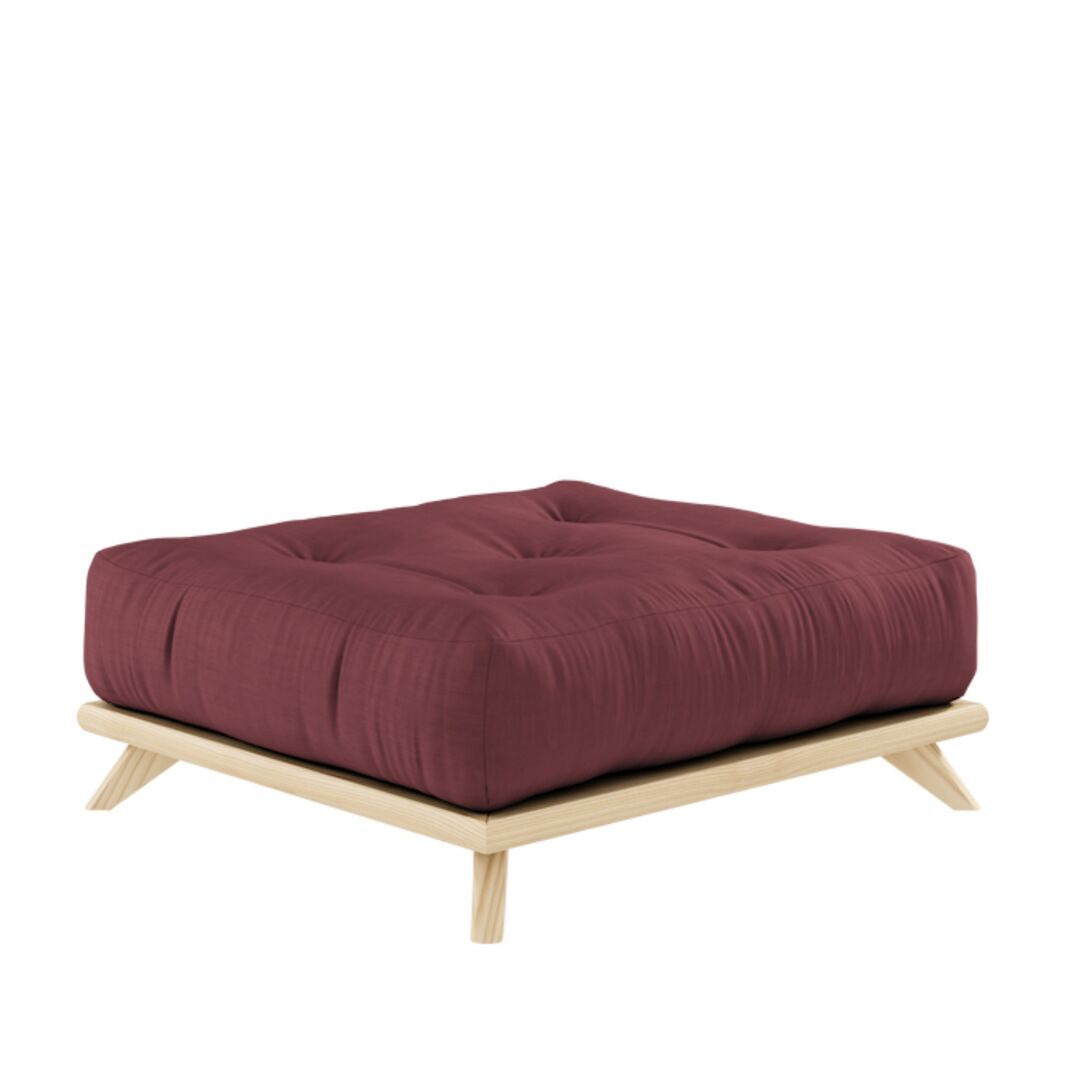 Karup Design Karup Design Senza Stool - Puff 101 Clear lacquered, 710 Bordeaux