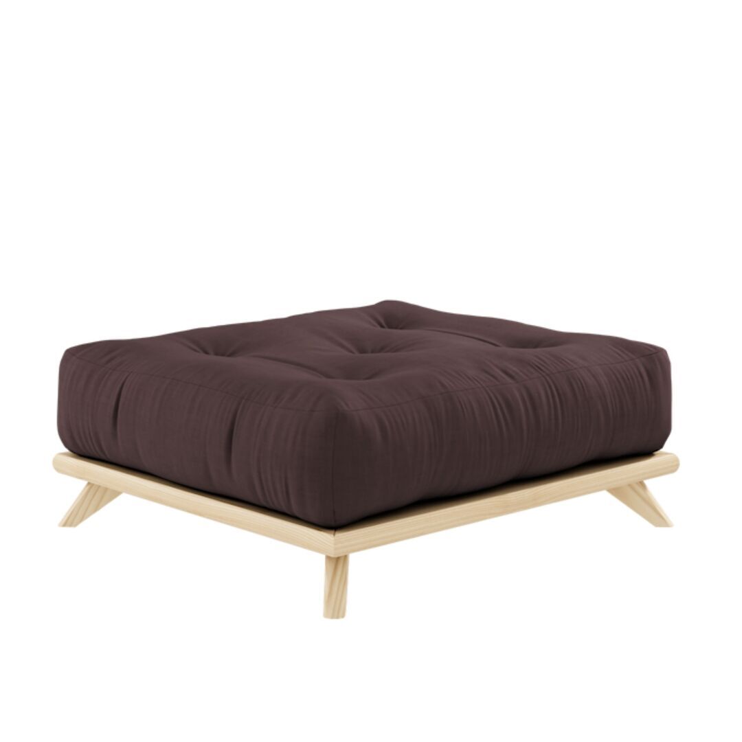 Karup Design Karup Design Senza Stool - Puff 101 Clear lacquered, 715 Brown