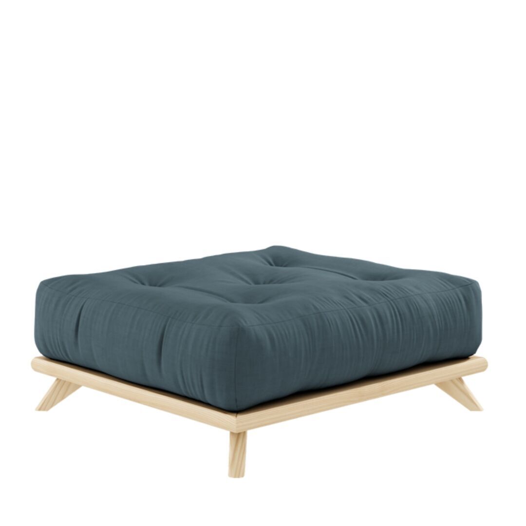 Karup Design Karup Design Senza Stool - Puff 101 Clear lacquered, 757 Petrol Blue
