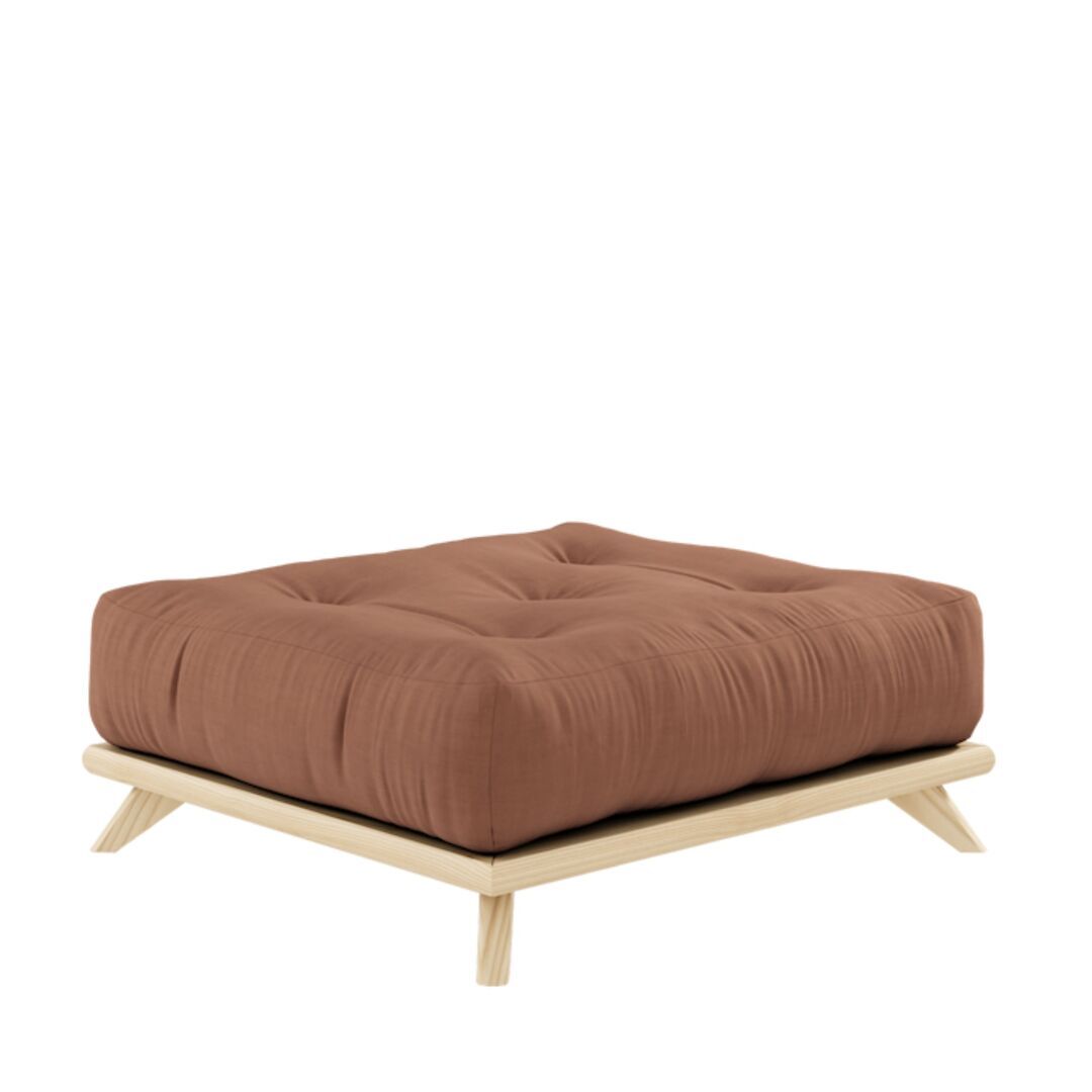 Karup Design Karup Design Senza Stool - Puff 101 Clear lacquered, 759 Clay Brown