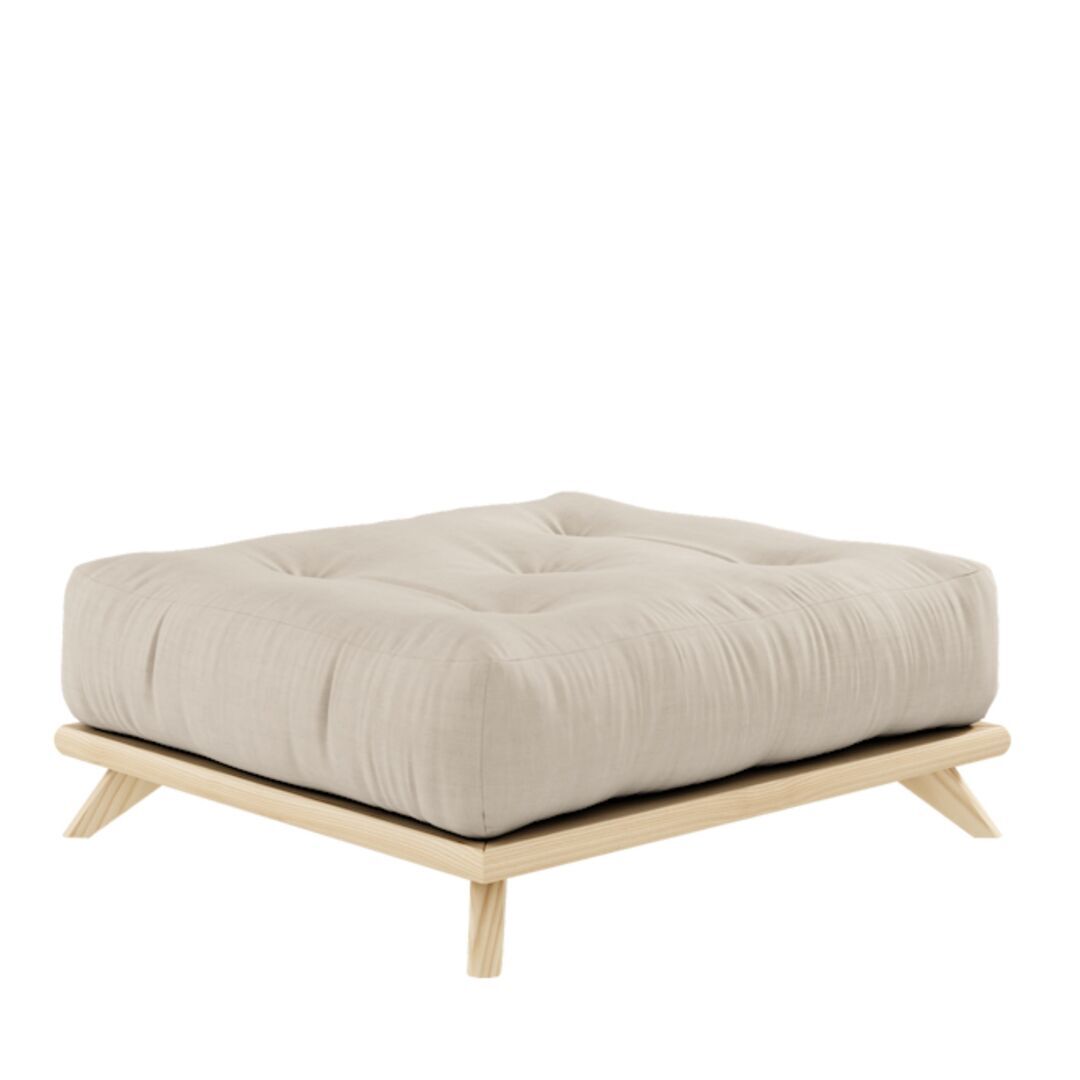 Karup Design Karup Design Senza Stool - Puff 101 Clear lacquered, 914 Linen