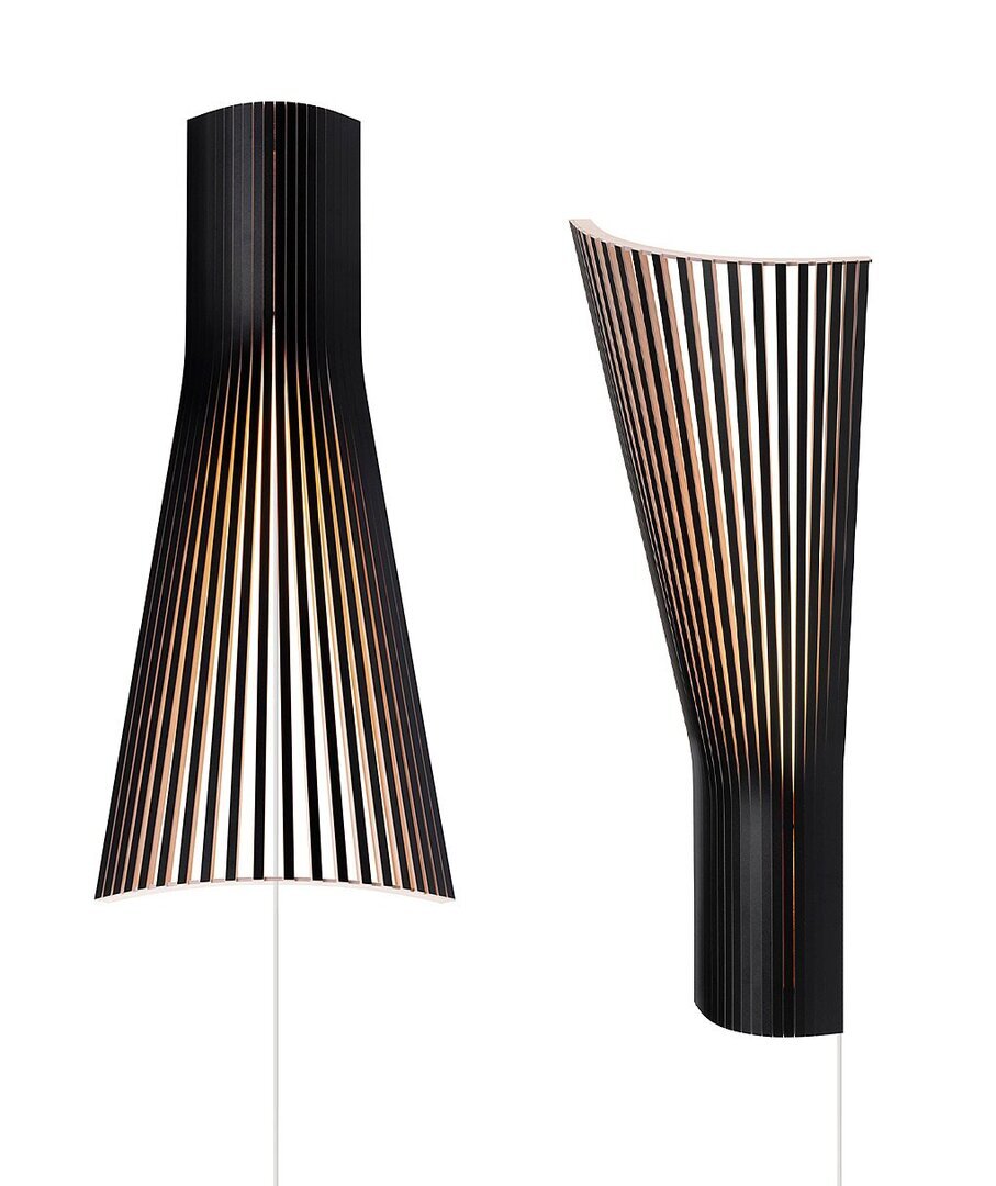 Secto Design Secto 4236 - Eckleuchte - Schwarz laminiert - Leuchte mit Kabel