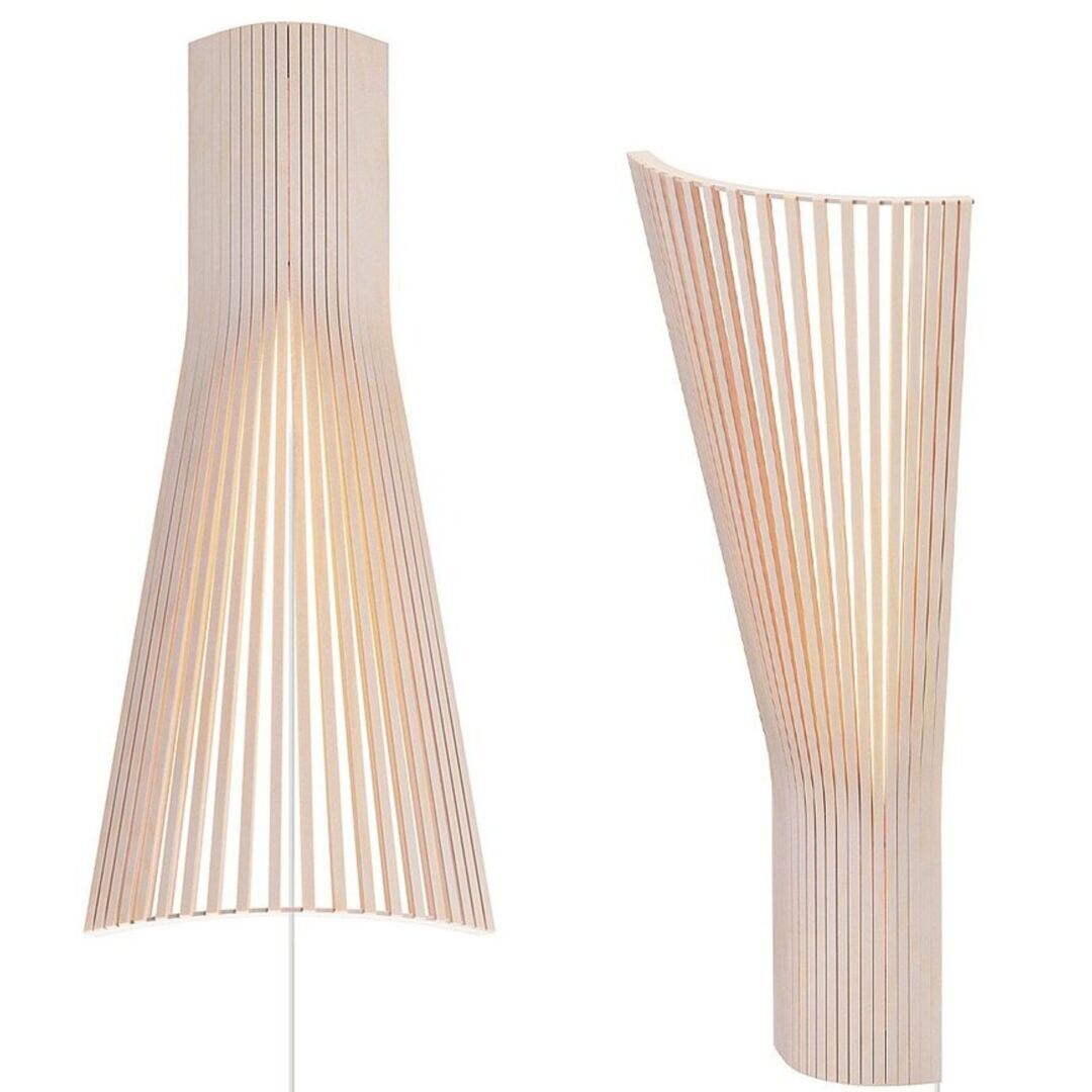Secto Design Eckleuchte Secto 4236 - von Secto Design Birke Natur, Leuchte Mit Kabel