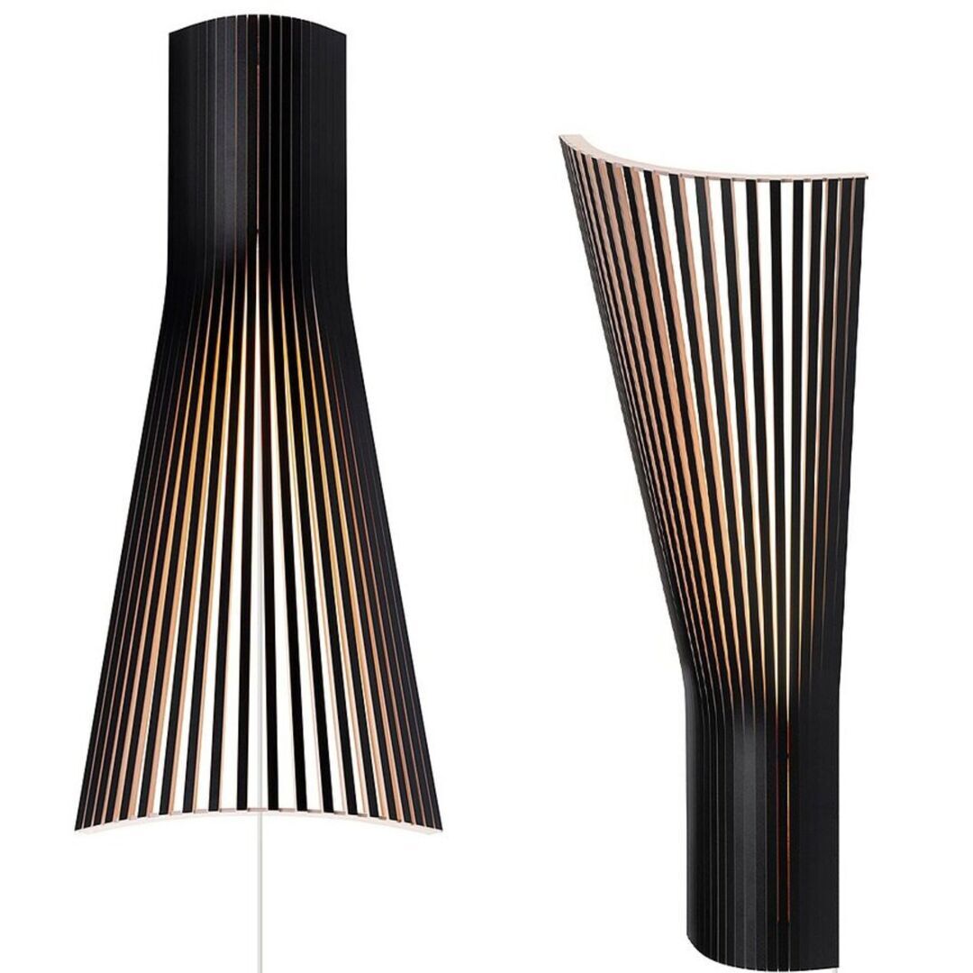 Secto Design Eckleuchte Secto 4236 - von Secto Design Schwarz Laminiert, Leuchte Mit Kabel