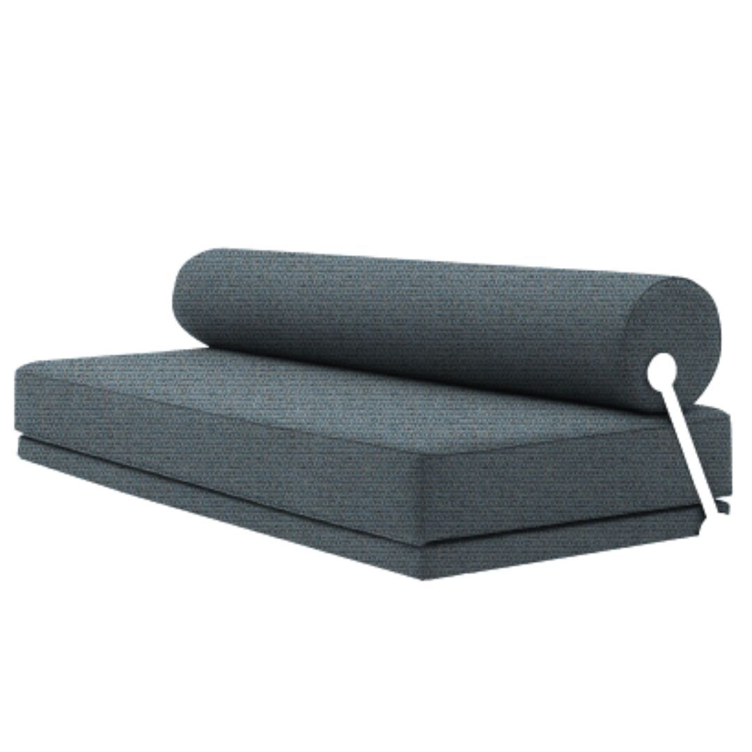 Softline A/S Softline Sleep Day Bed / Schlafsofa Weiss RAL9016, Vision - 442 Light Blue