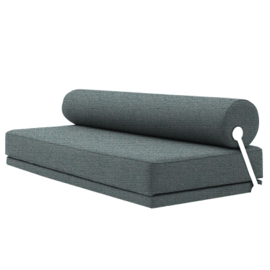 Softline A/S Softline Sleep Day Bed / Schlafsofa Weiss RAL9016, Vision - 452 Turquoise