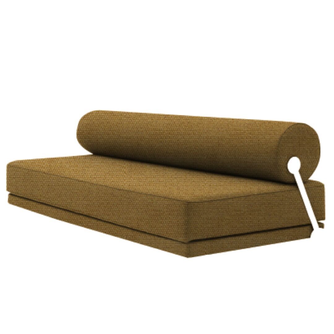Softline A/S Softline Sleep Day Bed / Schlafsofa Weiss RAL9016, Vision - 454 Mustard Yellow