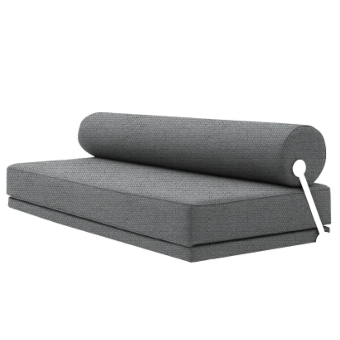 Softline A/S Softline Sleep Day Bed / Schlafsofa Weiss RAL9016, Vision - 457 Light Grey