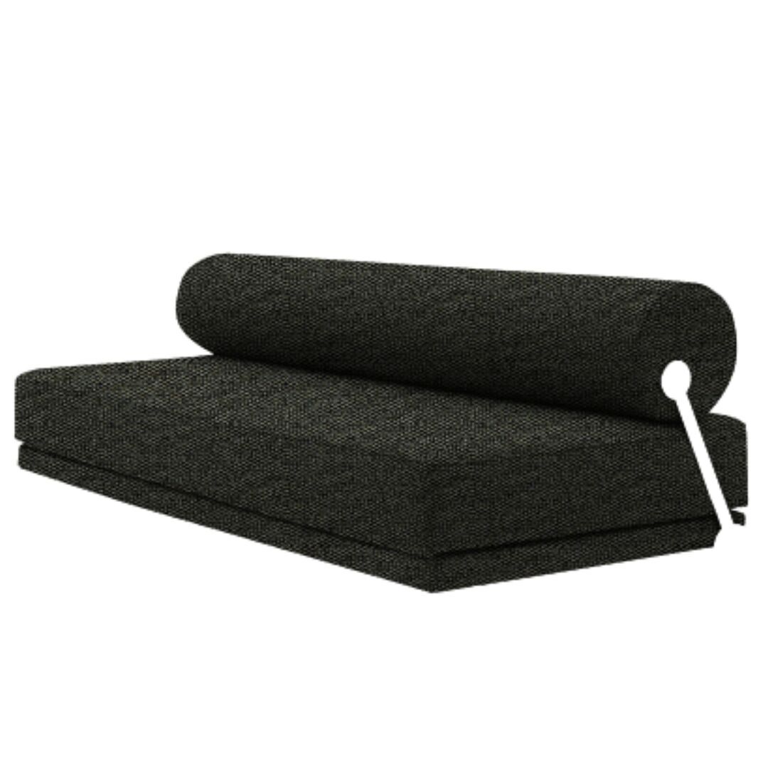 Softline A/S Softline Sleep Day Bed / Schlafsofa Weiss RAL9016, Vision - 528 Dark Green