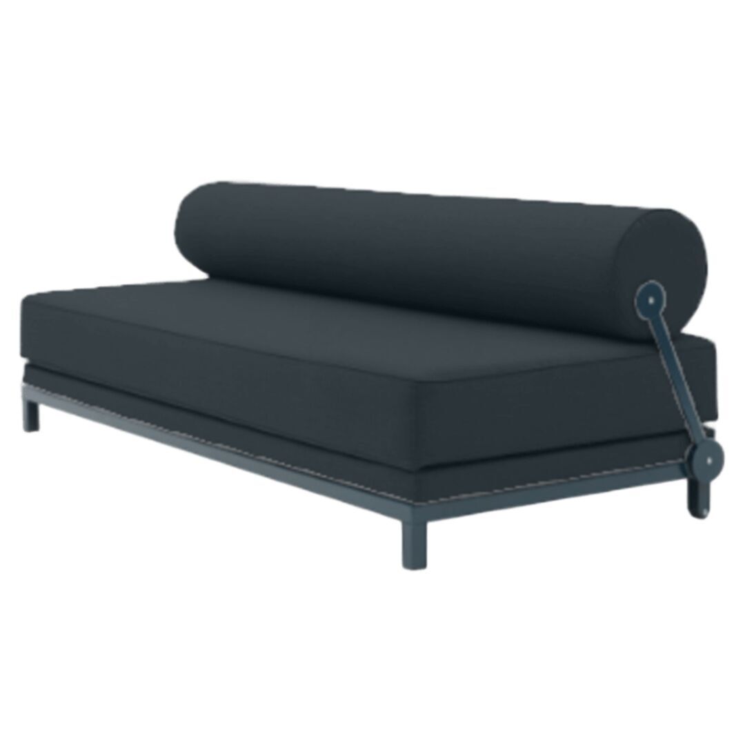 Softline A/S Softline Sleep Day Bed / Schlafsofa Blau RAL5008, Felt - 636 Black