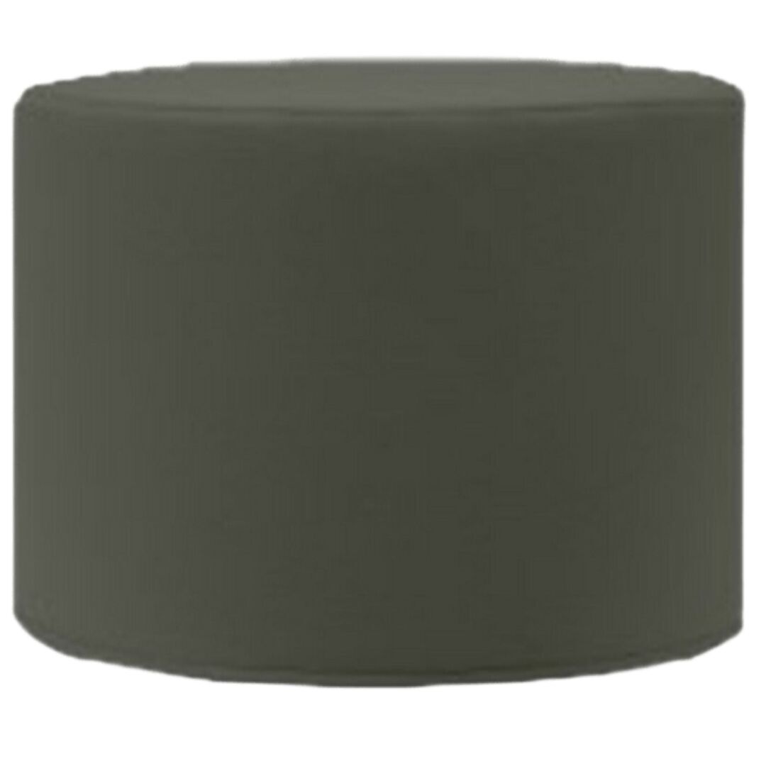 Softline A/S Kleiner Hocker mit Tablett Drum von Softline Felt Melange - 294 Dark Green