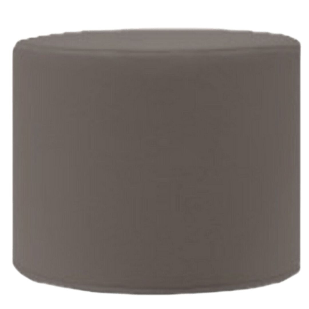 Softline A/S Kleiner Hocker mit Tablett Drum von Softline Felt Melange - 300 Dark Brown