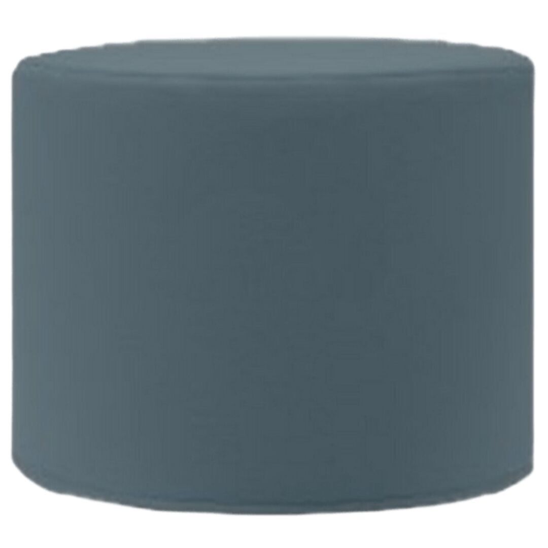 Softline A/S Kleiner Hocker mit Tablett Drum von Softline Felt Melange - 846 Blue Grey