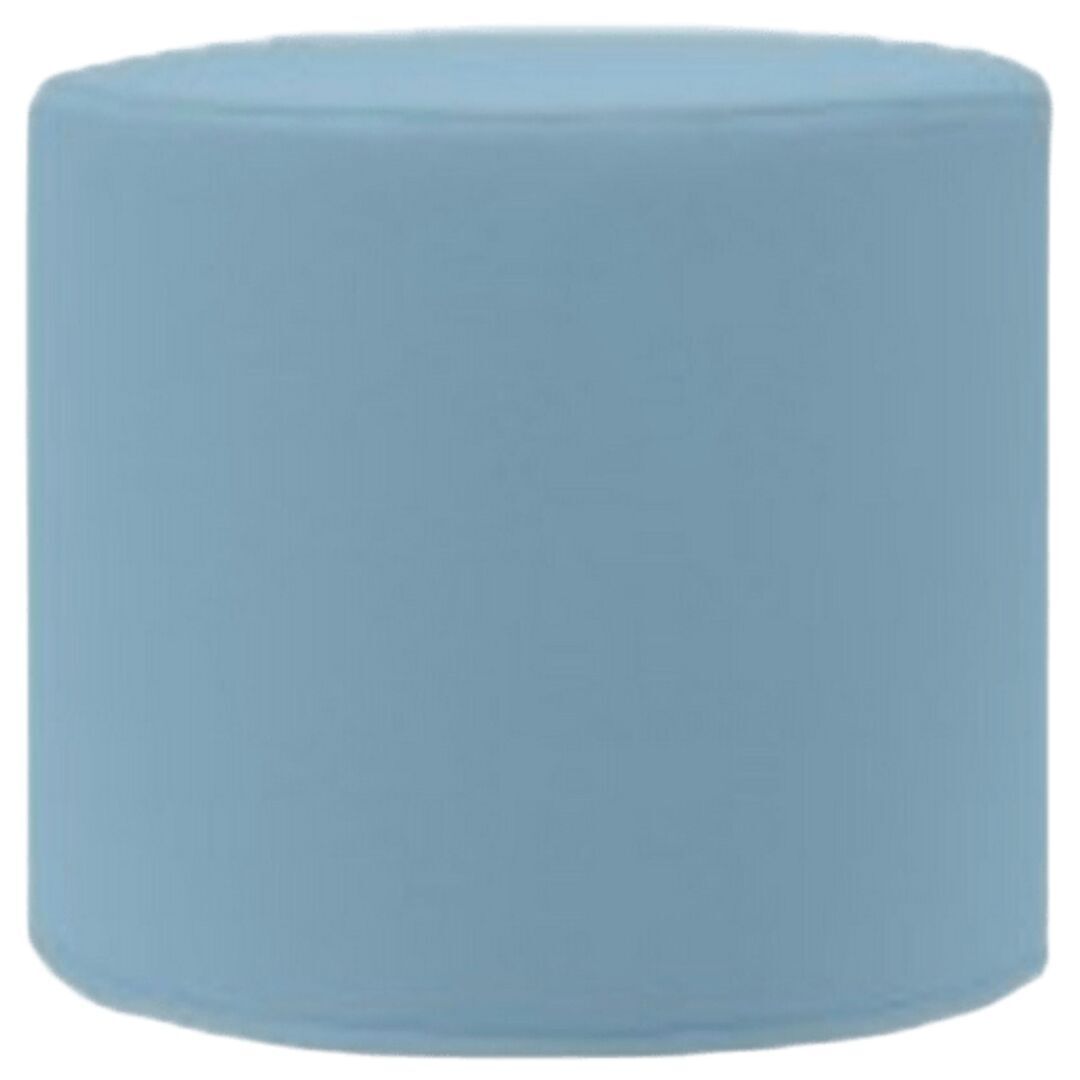 Softline A/S Kleiner Hocker mit Tablett Drum von Softline Felt Melange - 858 Sky Blue