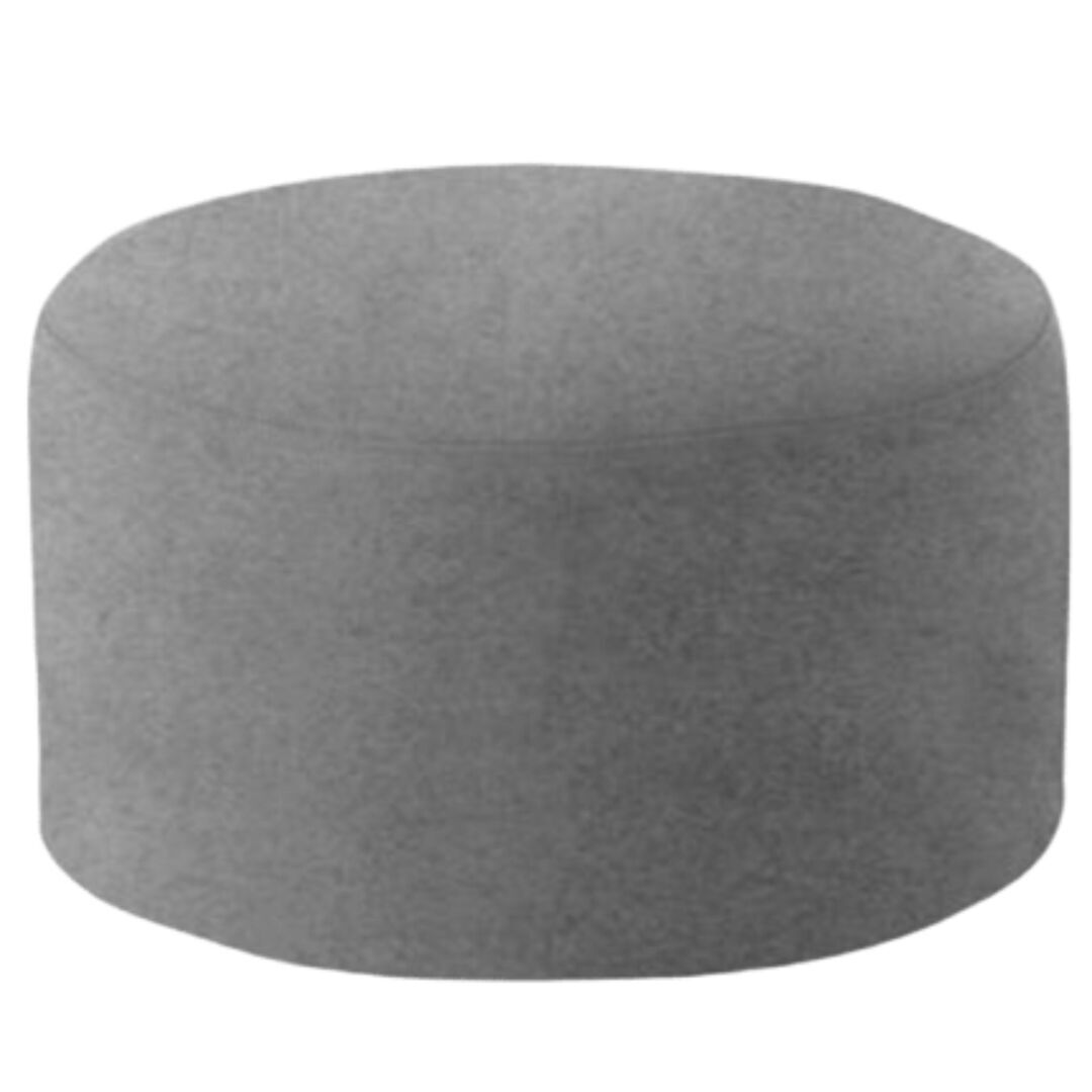 Softline A/S Kleiner Hocker mit Tablett Drum von Softline Felt Melange - 620 Stone Grey