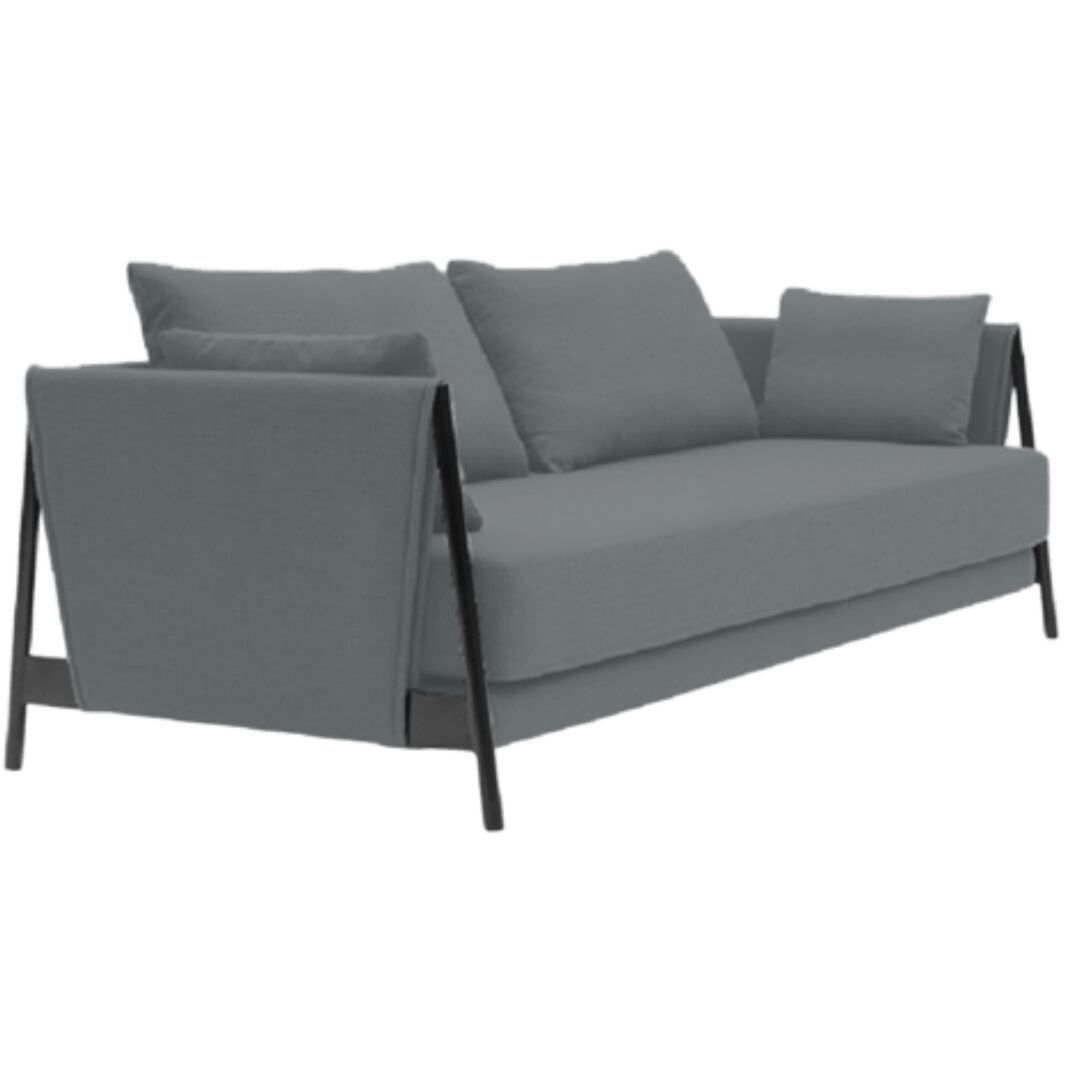 Softline A/S Softline Madison Schlafsofa Black, Divina Melange 170 Grey